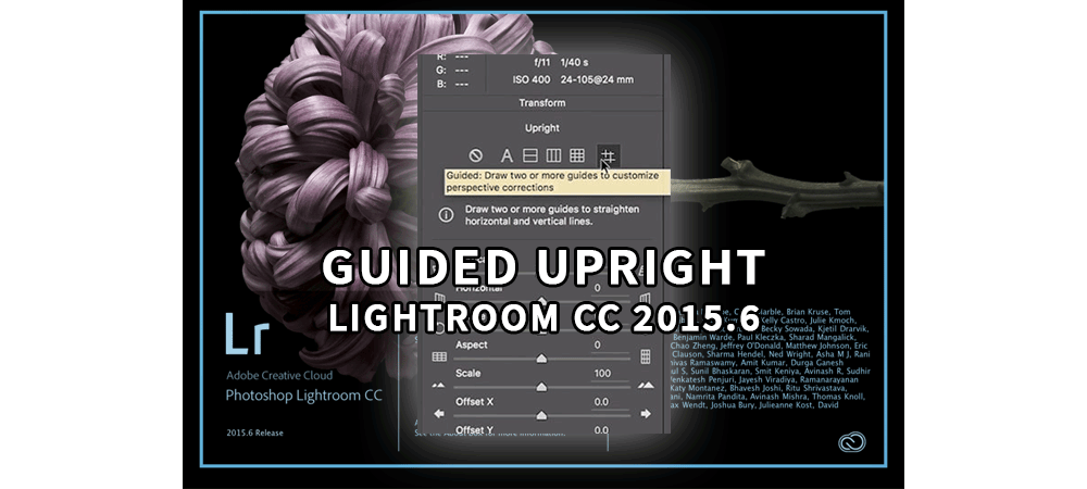 Guided Upright in Adobe Lightroom CC 2015.6