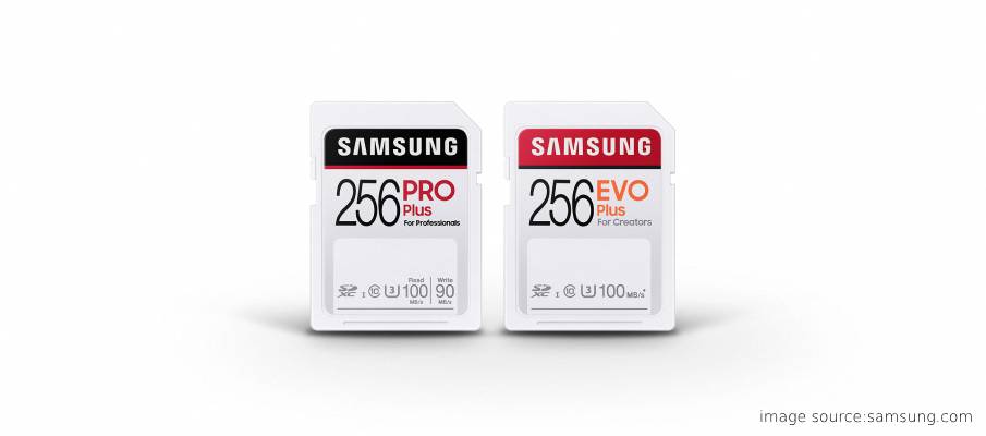 Samsung PRO Plus and EVO Plus cards