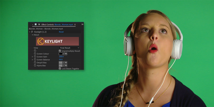 Keylight plugin inAfter Effects
